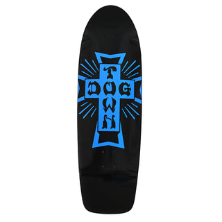Dogtown Skateboard Complete Cross Logo 70s Rider Black/Blue 9.0" x 30.575"