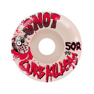 Snot Wheel Co. Skateboard Wheels 50mm Curb Killer Conical 99A Natural