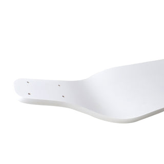 Moose Longboard Deck 8" x 40" Canadian Maple Drop Down Dipped White