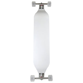 Moose Drop Down Longboard Complete (White) with Paris Trucks, Bigfoot Wheels