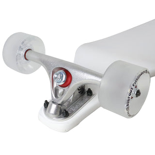 Moose Drop Down Longboard Complete (White) with Paris Trucks, Bigfoot Wheels