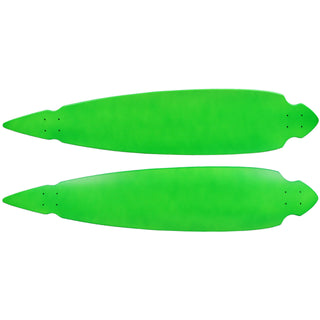 Moose Longboard Complete 9.25" x 46" Concave Cut Out Pintail Green