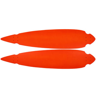Moose Longboard Complete 9.25" x 46" Concave Cut Out Pintail Orange