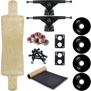 Moose Longboard 10" x 40" Micro Drop Natural (All Parts Included)