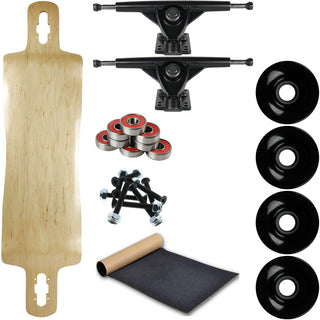 Moose Longboard 10" x 40" Double Drop Natural (All Parts Included)
