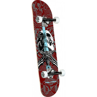 Powell Peralta Complete Skull and Sword Burgundy 7.5" x 28.65"