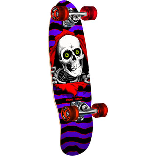 Powell Peralta Skateboard Complete Micro Mini Ripper Purple/Red 7.5" x 24" Cruiser