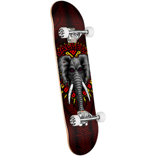 Powell Peralta Skateboard Complete Mike Vallely Elephant Black/Burgundy 8.0" x 31.45"
