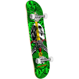 Powell Peralta Skateboard Complete Skull and Sword Green 8.0" x 31.45"