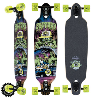 Sector 9 Longboard Complete Dawn of Shred 8.75" x 34" Drop Through