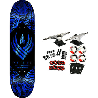Powell Peralta Skateboard Complete Flight 308 Skeleton Foil Blue 8.75" x 32.33"