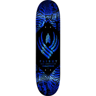 Powell Peralta Skateboard Deck Flight 308 Skeleton Foil Blue 8.75" x 32.33"