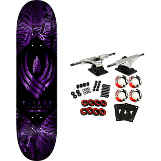 Powell Peralta Skateboard Complete Flight 309 Skeleton Foil Purple 9.0" x 32.45"