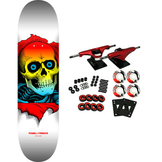 Powell Peralta Skateboard Complete Ripper Yellow Fade White 8.0" x 31.45"