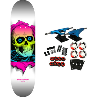 Powell Peralta Skateboard Complete Ripper Lime Fade White 8.5" x 32.08"