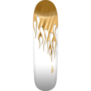 Powell Peralta Skateboard Hot Rod Flames White/Gold / Independent / Rat Bones Black