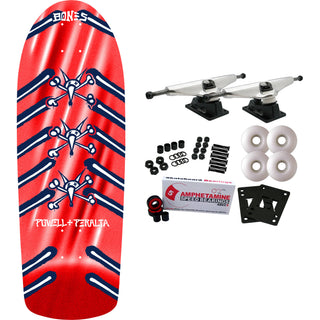 Powell Peralta Skateboard Complete OG Rat Bones Red Foil Old School Reissue