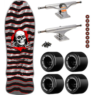 Powell Peralta Skateboard GeeGah Ripper Silver Foil / Independent/ Rat Bones Black