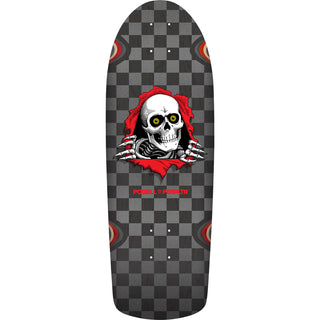 Powell Peralta Skateboard Deck OG Ripper Checker Silver Old School Reissue