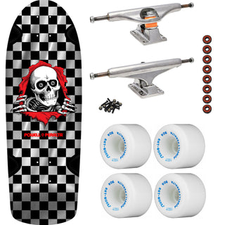 Powell Peralta Skateboard OG Ripper Checker Silver Foil / Independent/ Rat Bones White