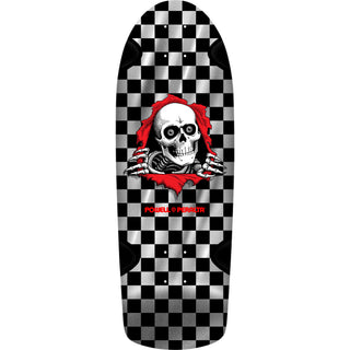 Powell Peralta Skateboard Deck OG Ripper Checker Silver Foil Old School Reissue