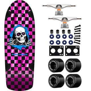 Powell Peralta Skateboard OG Ripper Checker Pink Foil / Independent / Rat Bones Black