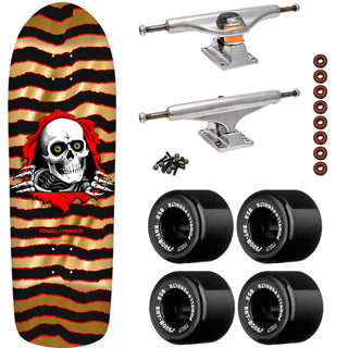 Powell Peralta Skateboard Old School Ripper Gold Foil / Independent/ Rat Bones Black