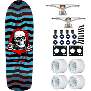Powell Peralta Skateboard OS Ripper Red/Blue Foil / Independent/ Rat Bones White
