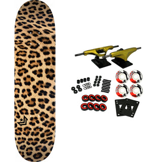 Powell Mini Logo Complete K20 Leopard Fur 7.5" x 28.65" Mini