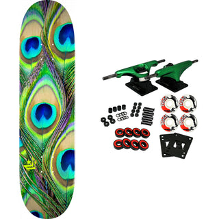 Powell Mini Logo Complete K20 Peacock Feather 8.0" x 31.45"