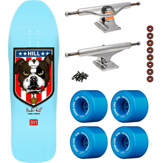 Powell Peralta Skateboard Hill Bulldog Light Blue, Independent, Rat Bones Blue