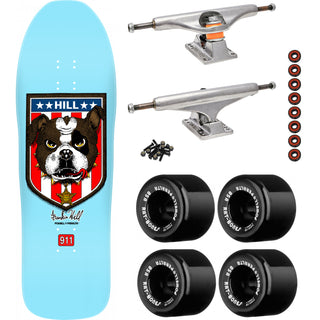 Powell Peralta Skateboard Hill Bulldog Light Blue, Independent, Rat Bones Black