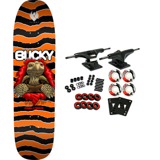 Powell Peralta Skateboard Complete Flight Bucky Lasek Tortoise 4 Orange 8.62"
