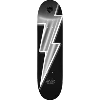 Powell Peralta Skateboard Deck Flight Mike Vallely Lightning Bolt Silver 8.75" x 32.33"
