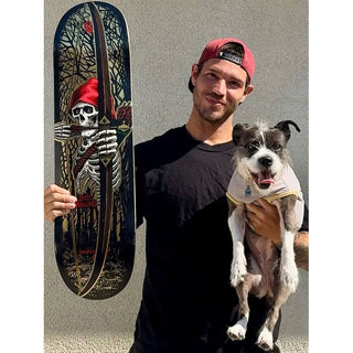 Powell Peralta Skateboard Deck Flight Zach Doelling Archer Twin Gold Foil 8.3" x 31.61"