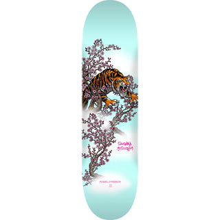 Powell Peralta Skateboard Deck Yosozumi Samurai Light Blue 8.0" x 31.45"
