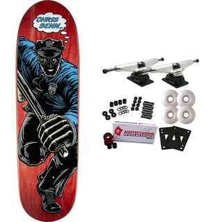 Powell Peralta Skateboard Complete Chris Senn Cop Red Old School Reissue