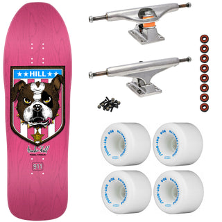 Powell Peralta Skateboard Frankie Hill Bull Dog Pink / Independent/ Rat Bones White