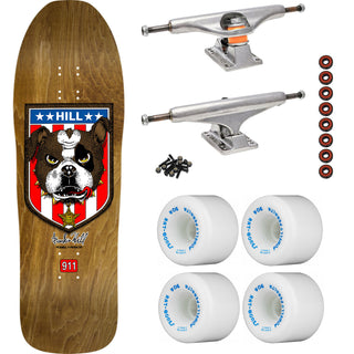 Powell Peralta Skateboard Frankie Hill Bulldog Brown / Independent/ Rat Bones White