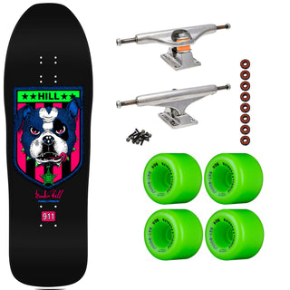 Powell Peralta Skateboard Hill Bulldog Blacklight / Independent/ Rat Bones Green