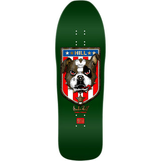 Powell Peralta Skateboard Deck Frankie Hill Bull Dog Green/Gold Foil Old School Reissue