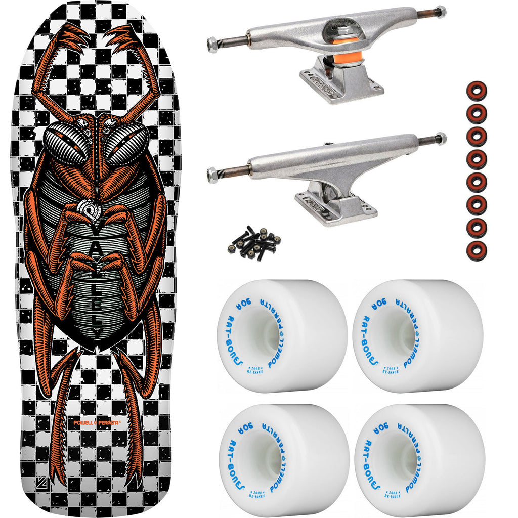 Powell Peralta Skateboard Mike Vallely Bug White / Independent/ Rat Bo ...