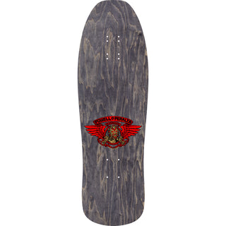 Powell-Peralta re-issue decks are close reproductions of their 1980’s counterparts, featuring the original Pro graphics and shape, top graphic logo and concave. Measures 10" x 31.75" with a 15.125" wheelbase and long 2.5" old school truck hole pattern.