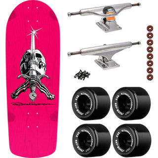 Powell Peralta Skateboard Skull and Sword Pink Independent/ Rat Bones Black