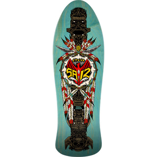 Powell Peralta Skateboard Deck Steve Saiz Totem Blue Old School Reissue