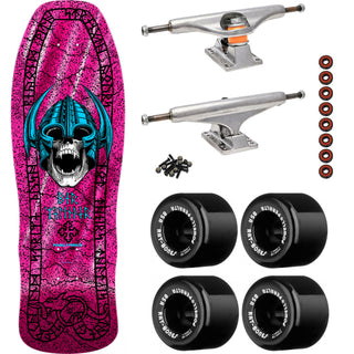 Powell Peralta Skateboard Welinder Classic Pink Foil / Independent/ Rat Bones Black