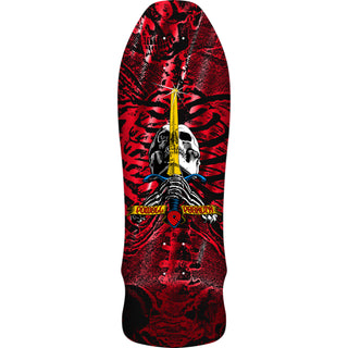 Powell Peralta Skateboard Deck GeeGah Skull Sword Red Foil Old School Reissue