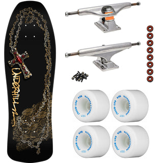Powell Peralta Skateboard Ray Underhill Cross Black/Gold Foil / Independent/ Rat Bones White