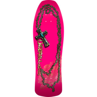 Powell Peralta Skateboard Underhill Cross Pink Foil / Independent / Rat Bones Black