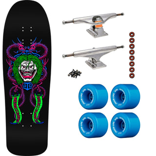 Powell Peralta Skateboard Caballero Mask Blacklight / Independent/ Rat Bones Blue